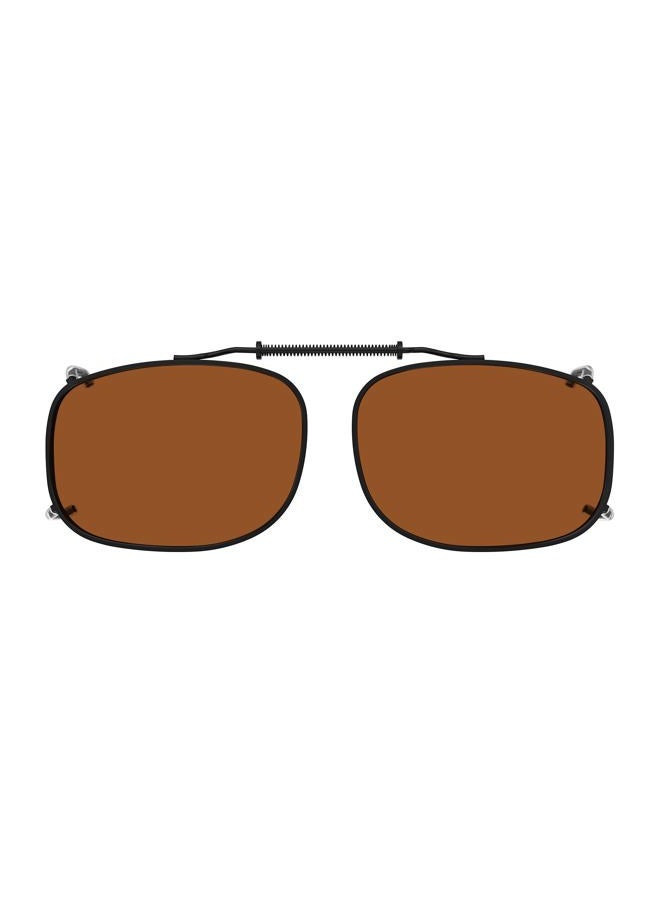 Eyekepper Large Clip On Sunglasses With Spring Draw Bar Polarized, Brown, 54*37MM - Image 1