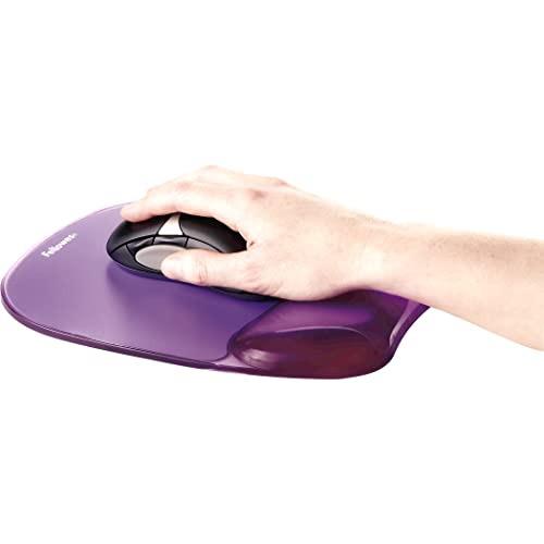 Fellowes Crystals Gel Mouse Pad with Wrist Rest - Purple (91441) - Image 3