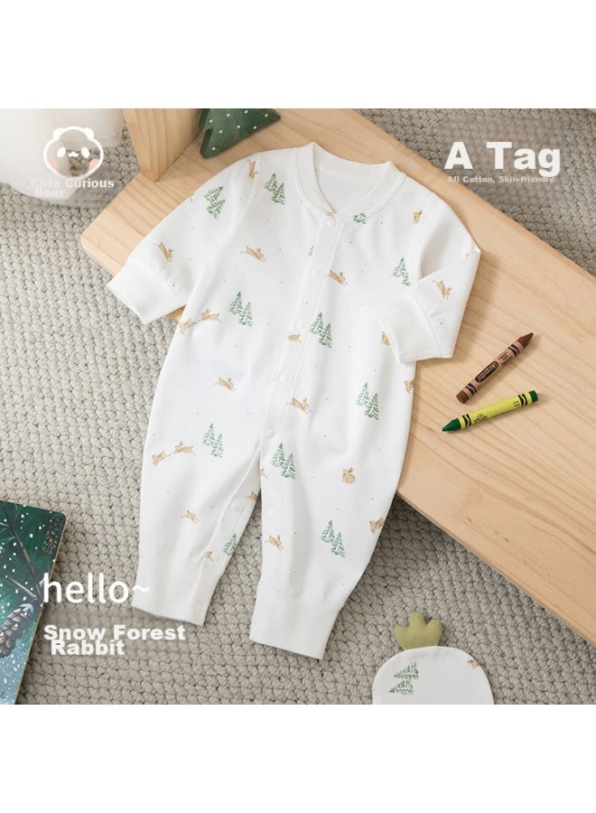 Good bear Guaiqi Xiong Baby Clothes, Pure Cotton Onesie, Early Autumn Outfit, Adorable Pajamas, Baby Outdoor Romper, Crawling Suit, Autumn And Winter Season - Image 1