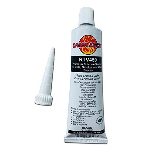 LavaLock® Black Food Safe BBQ Adhesive 3 oz Grill Smoker High Temp RTV Silicon - Image 4