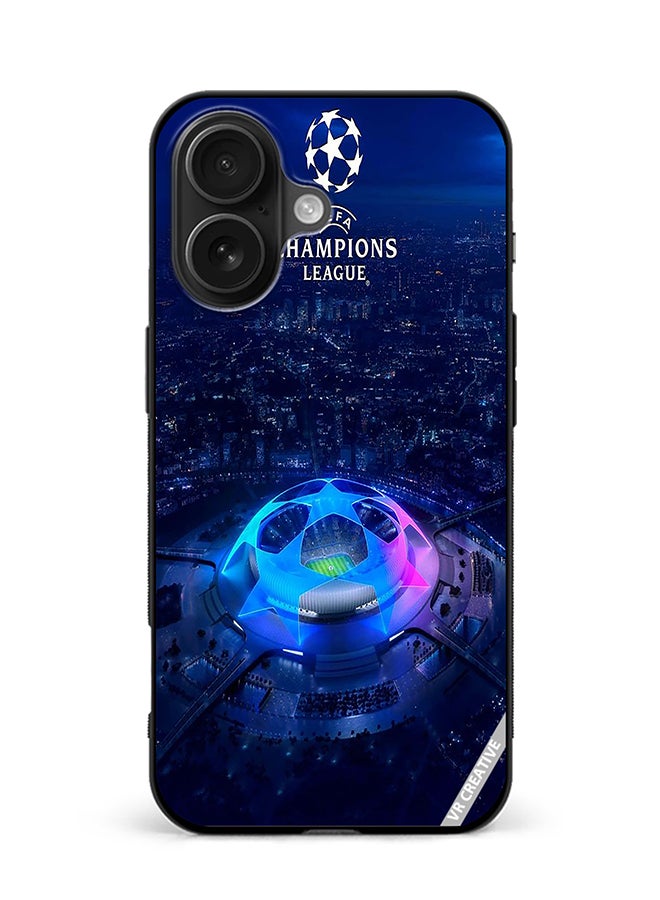 VR CREATIVE Protective Case Cover For Apple iPhone 16 Uefa Champion League Design Multicolour