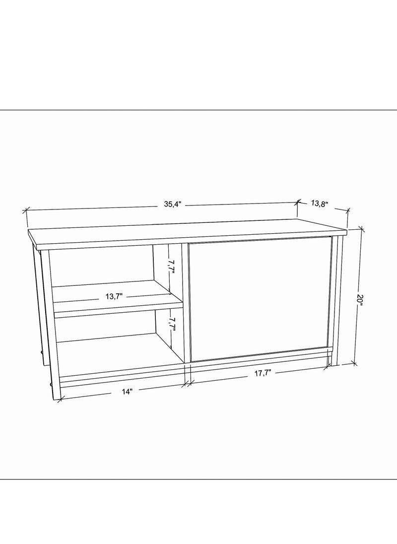 Decorotika - Muskegon 90 cm TV Unit for TVs up to 41" - Image 1