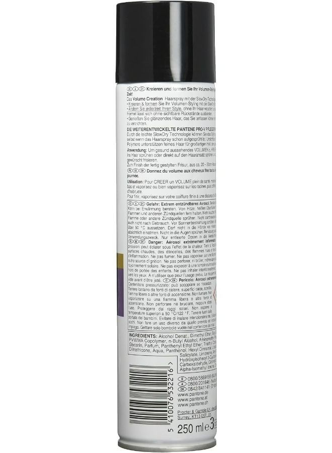 Pantene PRO-V Hair Spray Volume Creation 4, 250ml - Image 3