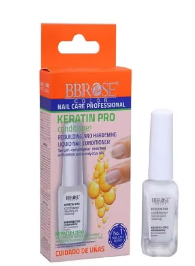 Keratin Pro Rebuild & Strengthen Nail Conditioner Liquid Serum Conditioner Enriched with Lemon & Eucalyptus Oils 14ml