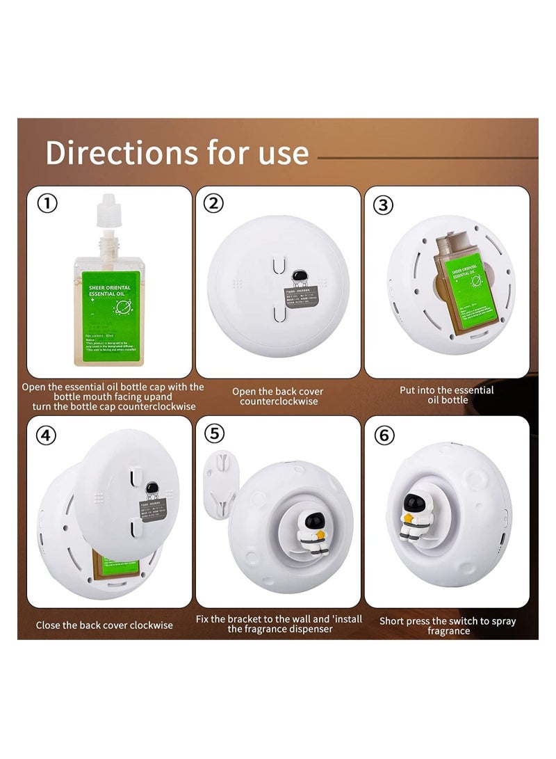 كابتن تيك SYOSI Essential Oil Diffuser with Night light, Electric Air Aroma Diffusers for Home, Portable Aromatherapy Diffuser Humidifiers with Water - Image 4