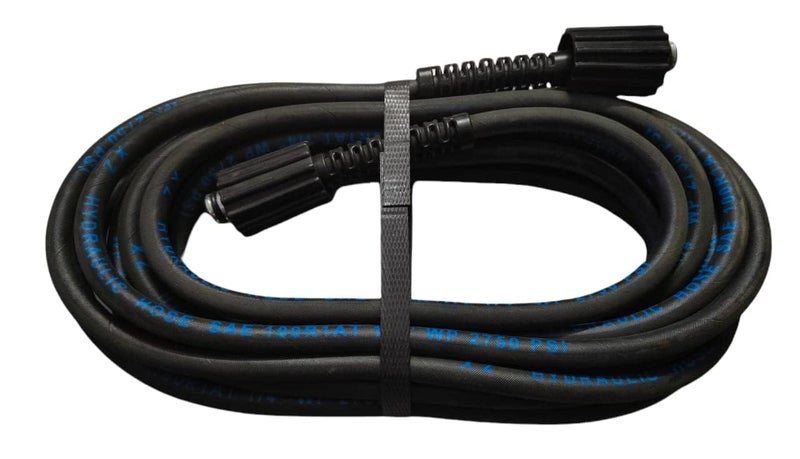 LAXMO Pressure Washer Hose Pipe 15 Meter Upto 2150 Psi Heavy Duty Black Molded Pipe Compatible with Pressure Pump - Image 1