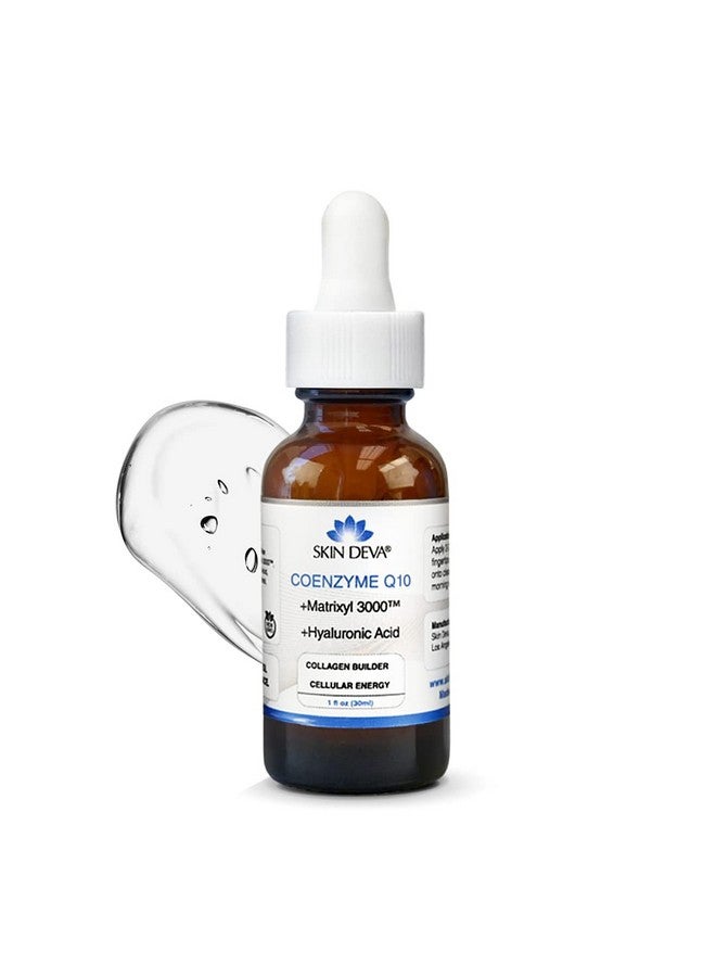 SKIN DEVA 1 Fl Oz Coenzyme Q10 Anti Aging Serum Formula With Matrixyl 3000 And Hyaluronic Acid Serum Facial Serums Anti Wrinkle Serum Which Stimulates Collagen And Elastin Production - Image 1