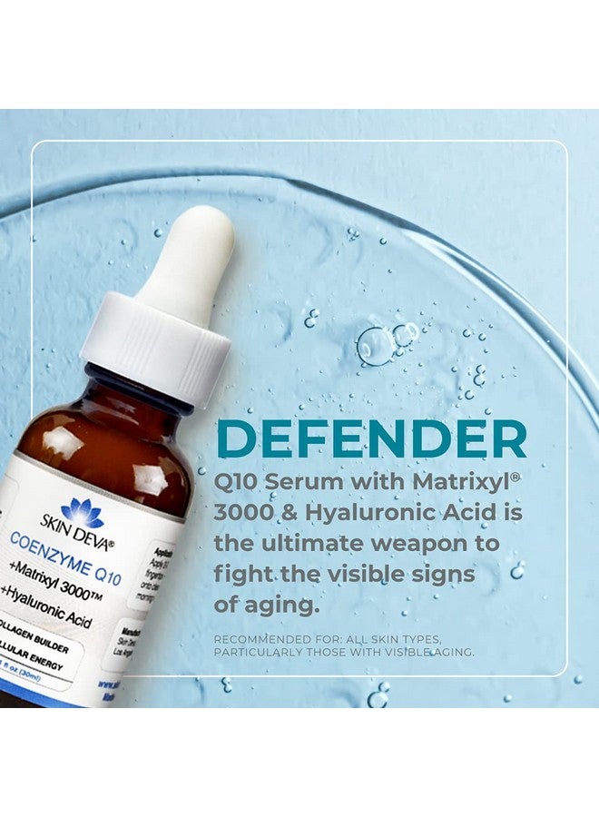 SKIN DEVA 1 Fl Oz Coenzyme Q10 Anti Aging Serum Formula With Matrixyl 3000 And Hyaluronic Acid Serum Facial Serums Anti Wrinkle Serum Which Stimulates Collagen And Elastin Production - Image 4