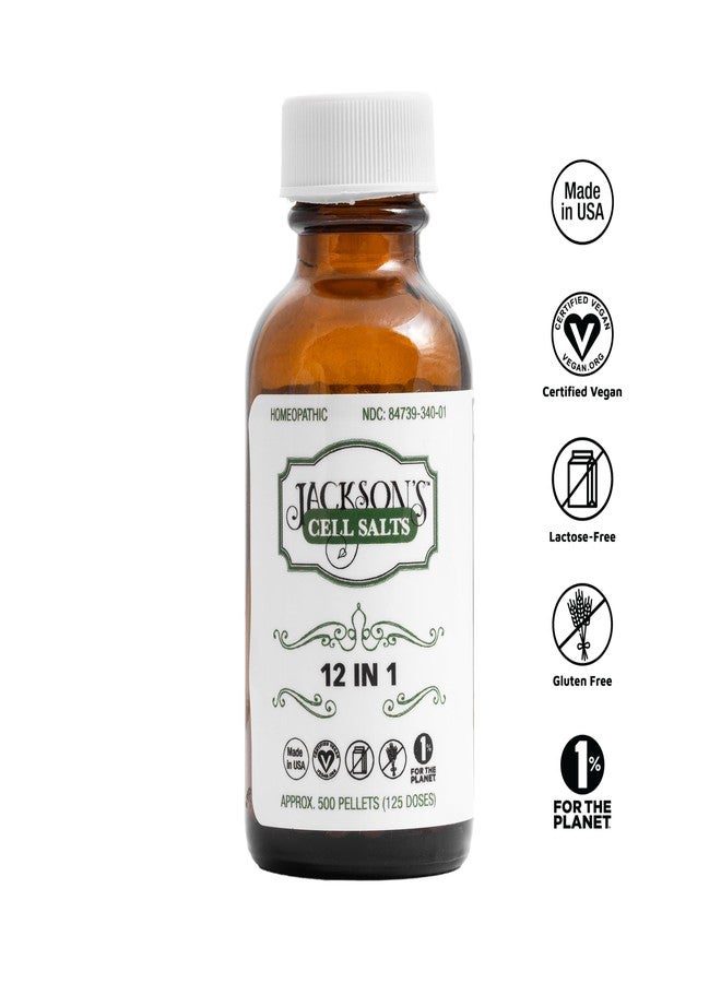 Jackson's Jackson’s 12-in-1 Cell Salt Combo (500 Pellets / 125 Doses) – Certified Vegan, Lactose-Free – Made in USA - Image 2