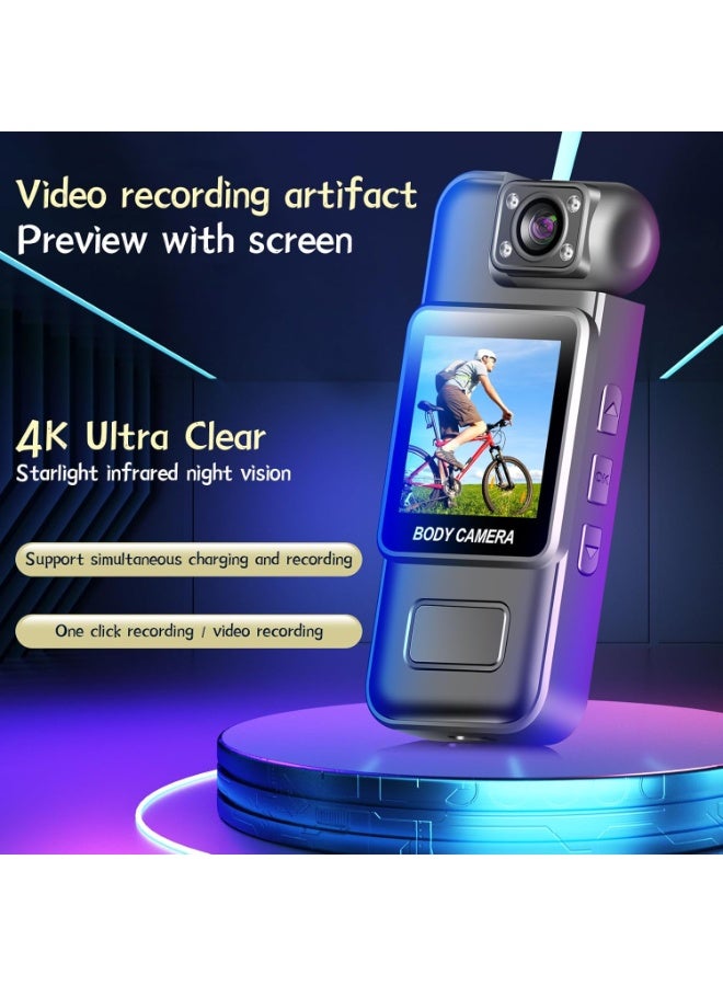 Mini Body Camera 1080P HD Wearable Video Recorder with Night Vision, Motion Detection, Loop Recording, Portable Security Camera , Delivery Riders, Cycling, Travel & Home Security - Image 5