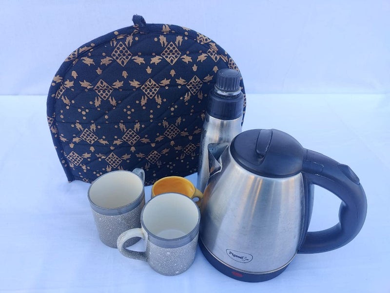 Malan Bai Mandala Tea Cozy Cover Hand Block Winter Tea Cozy Cotton Tea Kettle Warmer Pot Cover Hot Coffee Cover Handamde Kitchen Décor Brand: Malan Bai - Image 5