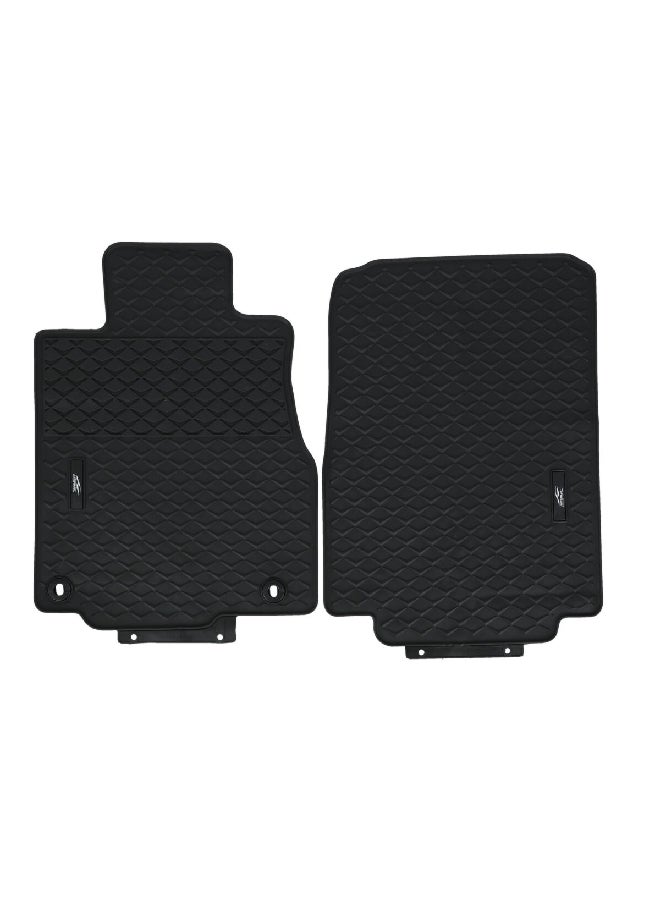 أوتو سمارت مجموعة من 3 قطع من سجاد السيارة المصنوعة من PVC عالية الجودة وباللون الأسود YC-001-BT001 - Image 1