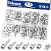 Tnisesm 72PCS Battery Terminal Motorcycle Bolts and Nuts Kit M6x1012161820mm 304 Stainless Steel Battery Bolt with Square Nut for ATV Bike Motorcycle Scooter - Image 2