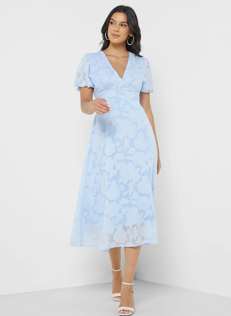 ELLA Floral Chiffon Dress