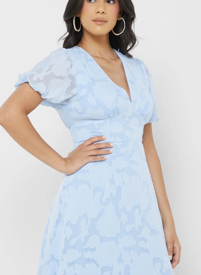 ELLA Floral Chiffon Dress