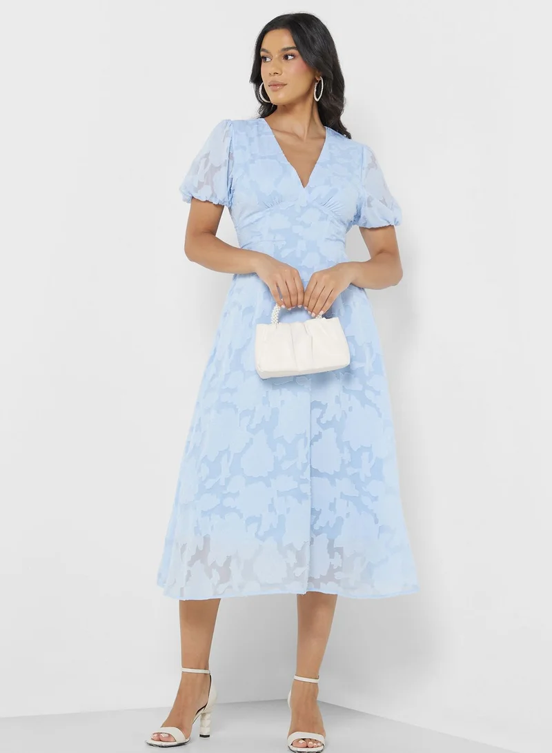 ELLA Floral Chiffon Dress