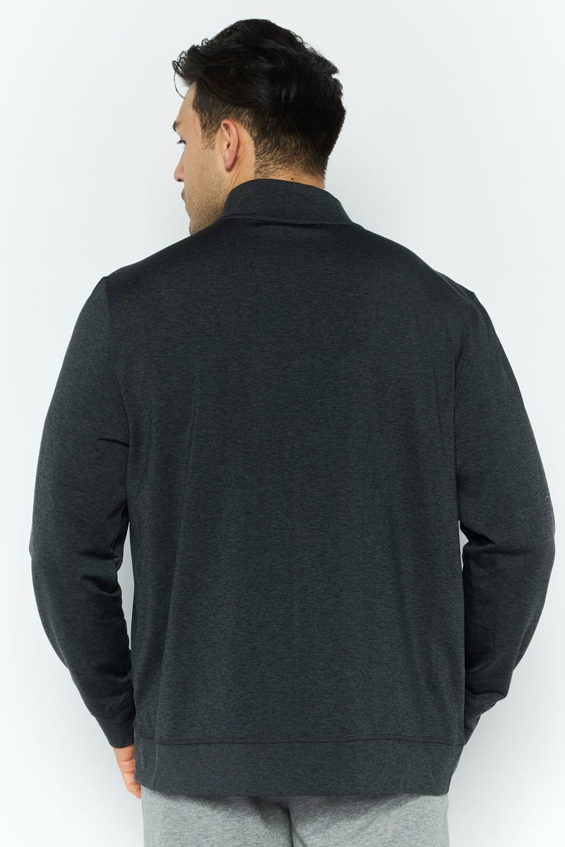 SKECHERS Men Sportswear Fit Long Sleeve Outdoor Hoodie, Charcoal  - Image 4