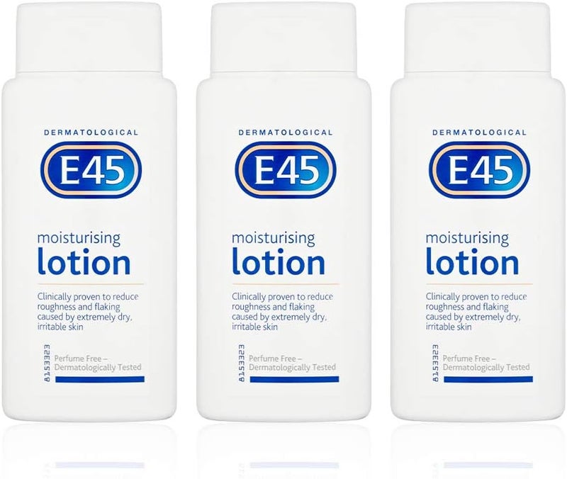 E45 Dermatological Moisturising Lotion 200ml x 3