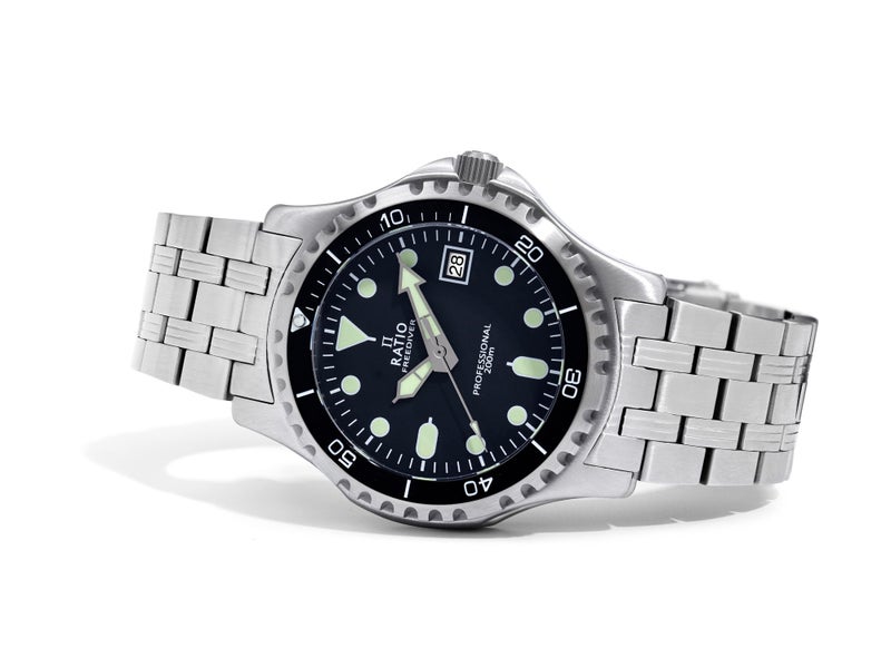 Ratio FreeDiver Professional Sapphire Black Dial Quartz RTF005 200M Men's Watch - Image 3