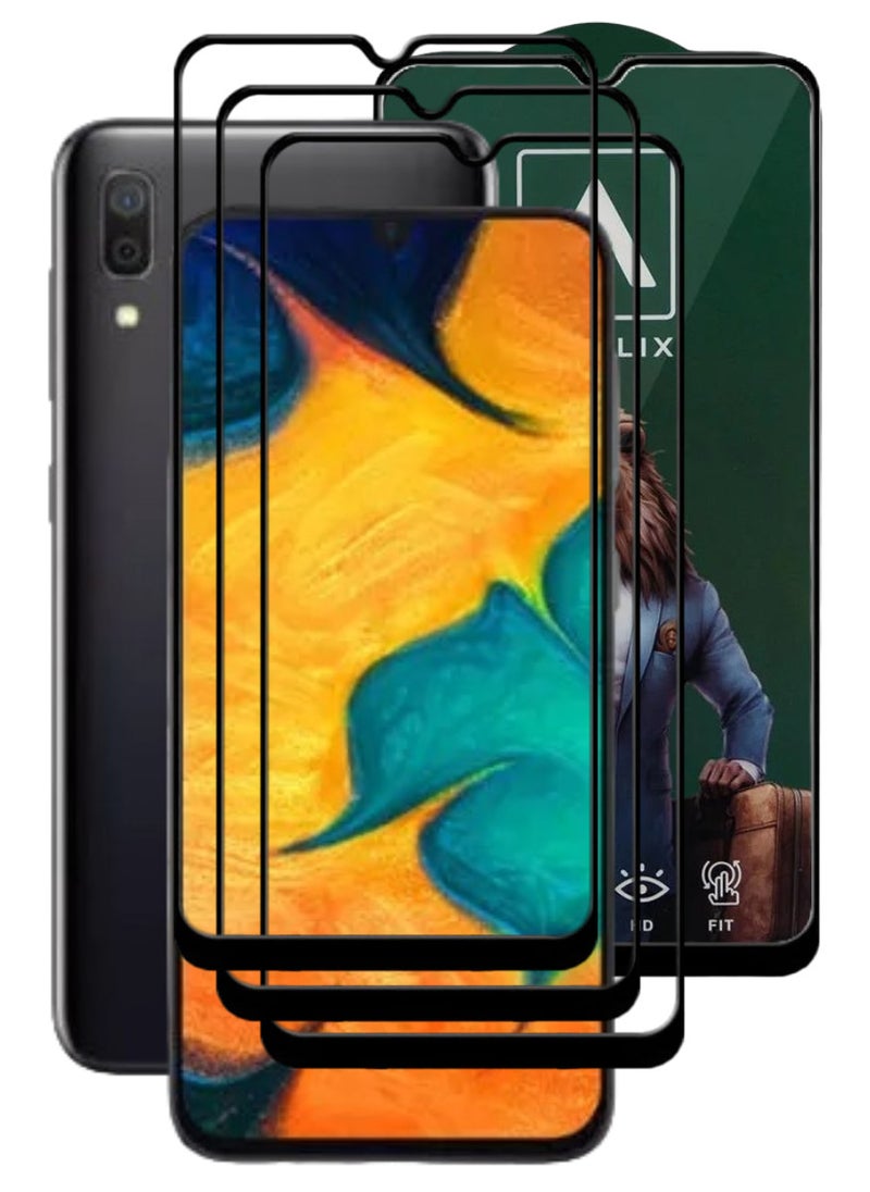 ACLIX 3 Pieces Antistatic ESD Dustproof Premium Quality High Definition Tempered Glass Screen Protector Designed For Samsung Galaxy A30 - Image 1