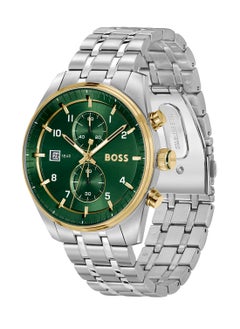 HUGO BOSS HUGO BOSS ROUND CHRONOGRAPH MEN'S GREEN CASE WATCH - 1514195  - Image 1