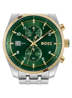 HUGO BOSS HUGO BOSS ROUND CHRONOGRAPH MEN'S GREEN CASE WATCH - 1514195  - Image 4
