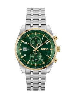 HUGO BOSS HUGO BOSS ROUND CHRONOGRAPH MEN'S GREEN CASE WATCH - 1514195  - Image 3