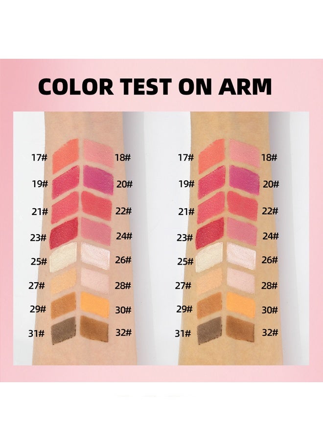 كيو آي بست لوحة الأساس ، اختيار الألوان متعددة الاستخدامات ، 16 لونا كريم [أحمر الخدود ، كونتور ، خافي العيوب] لوحة مكياج للخدين - مجموعة لوحة مكياج الكل في واحد ، لوح مكياج طبيعي غير لامع يدوم طويلا ، نقالة مكياج للوجه قابلة للمزج ومقاومة للماء (#B) - Image 5