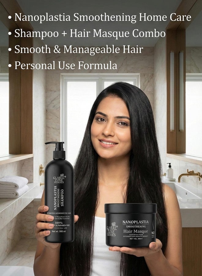 Nexify india Global Zone Series premium Nanoplastia Smoothening Shampoo and Hair Mask, 500 ml Each, Sulphate and Paraben Free - Image 5