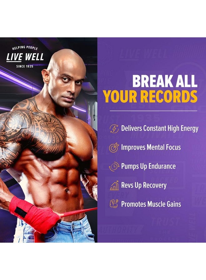 GNC Pro Performance Pre-Workout | 360 gm | 30 Servings | Boosts Energy & Endurance | Improves Focus | Revs Up Recovery | 1.5g L-Arginine | 3.5g Beta-Alanine | 0.2g Caffeine | Blue Raspberry - Image 4