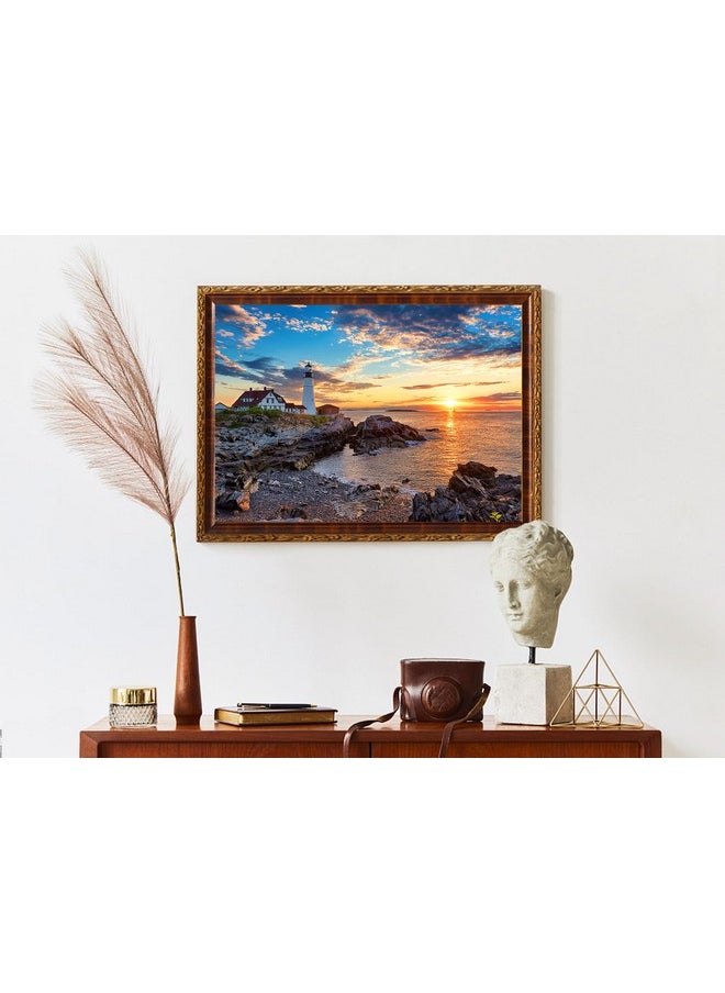 WISHDIAM - Uzzles 2 Pack 1000 Pieces - Wishdiam Puzzles For Adults - Lighthouses Portland Head Light Nature Landscape Impossible Challenging Puzzles For Home Decor Birthday Party Gifts Toy For Men Women - Image 1