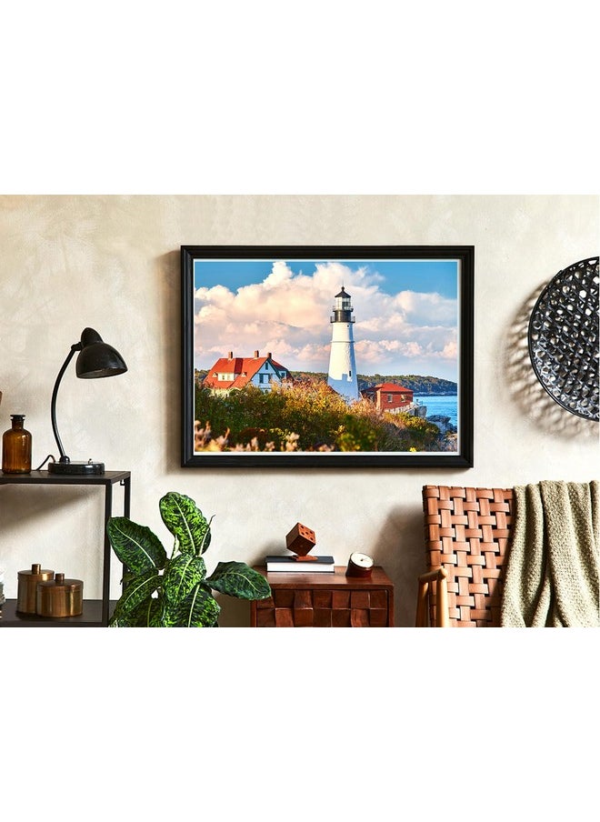 WISHDIAM - Uzzles 2 Pack 1000 Pieces - Wishdiam Puzzles For Adults - Lighthouses Portland Head Light Nature Landscape Impossible Challenging Puzzles For Home Decor Birthday Party Gifts Toy For Men Women - Image 1
