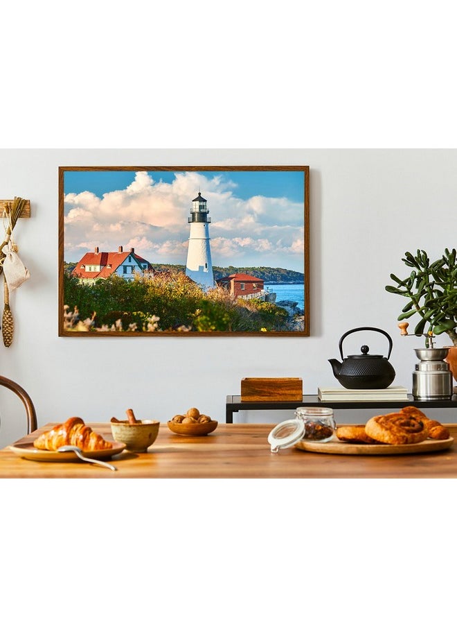 WISHDIAM - Uzzles 2 Pack 1000 Pieces - Wishdiam Puzzles For Adults - Lighthouses Portland Head Light Nature Landscape Impossible Challenging Puzzles For Home Decor Birthday Party Gifts Toy For Men Women - Image 1
