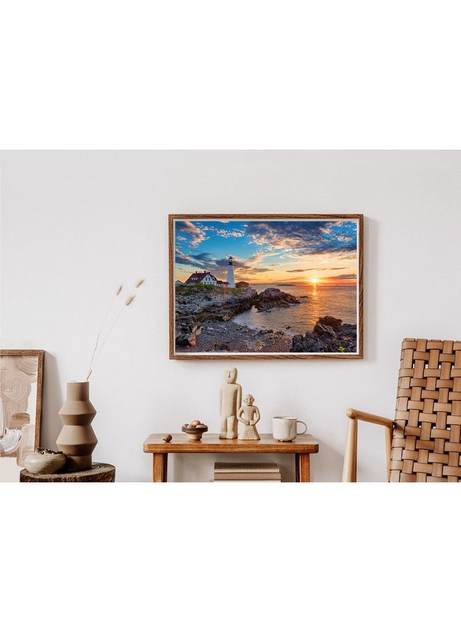 WISHDIAM - Uzzles 2 Pack 1000 Pieces - Wishdiam Puzzles For Adults - Lighthouses Portland Head Light Nature Landscape Impossible Challenging Puzzles For Home Decor Birthday Party Gifts Toy For Men Women - Image 1