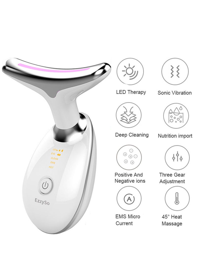 EzzySo - Neck Face Beauty Device Facial Lifting Machine EMS Massager Reduce Double Chin Anti Wrinkle Skin Tightening Skin Care Tools - Image 1