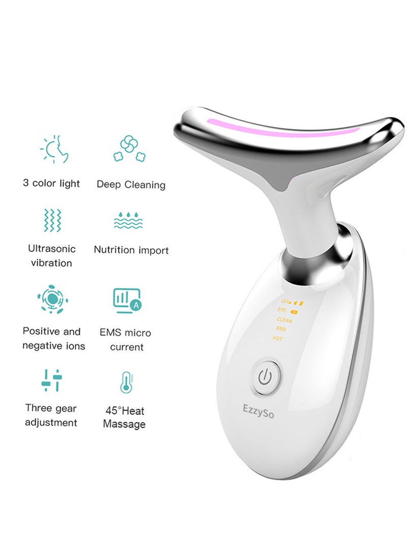 EzzySo - Neck Face Beauty Device Facial Lifting Machine EMS Massager Reduce Double Chin Anti Wrinkle Skin Tightening Skin Care Tools - Image 1