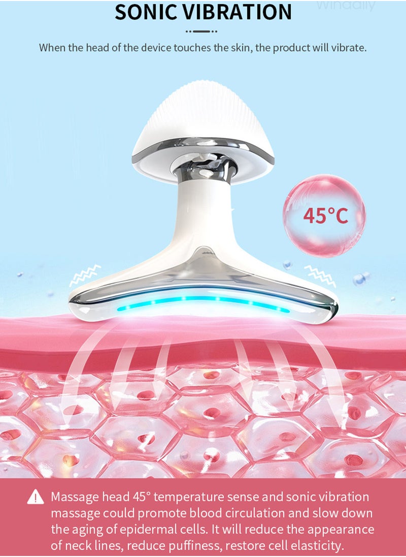 EzzySo - Neck Face Beauty Device Facial Lifting Machine EMS Massager Reduce Double Chin Anti Wrinkle Skin Tightening Skin Care Tools - Image 1