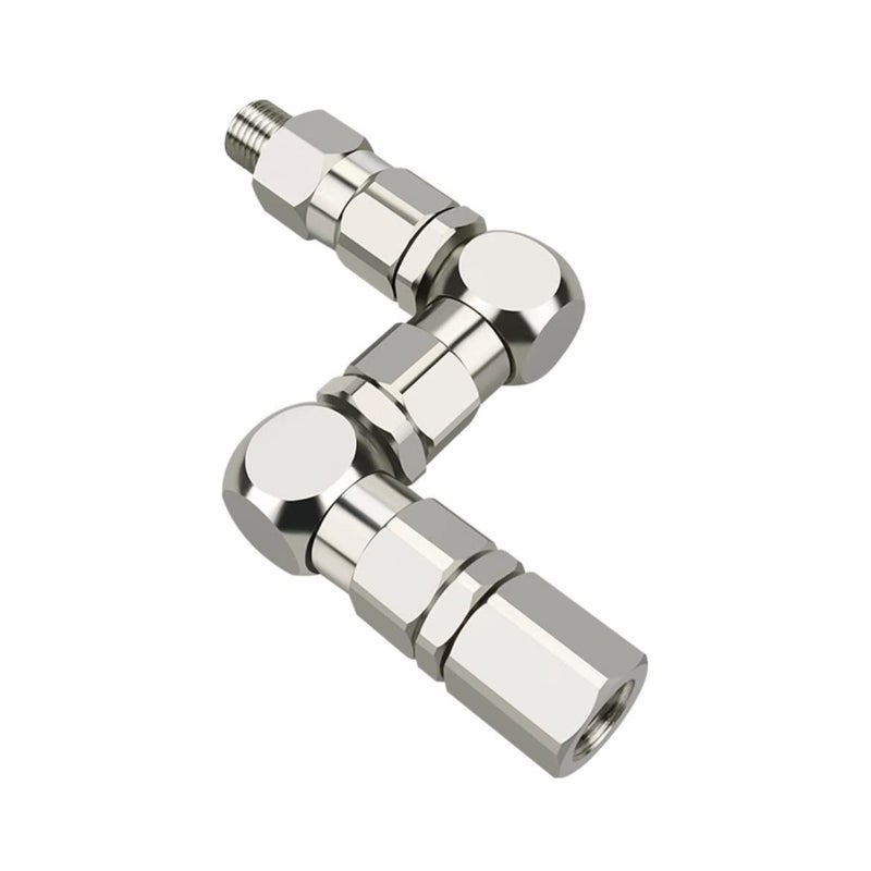 ZHUITU 1/4" Z-Type Rotary Joint Paint Sprayer Pump Accessory - Z-Swivel 6500PSI Stainless Steel 360 Universal Rotation Connector - Image 1