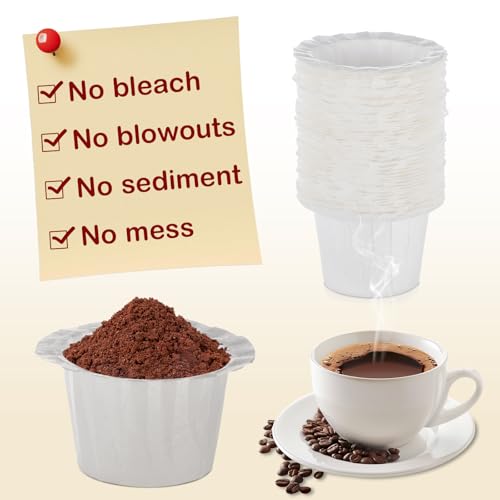 Kicovitifa Disposable Paper Coffee Filters, Keurig K Cup Paper Filters for Keurig Single Brewer Reusable Cups, K-cup Coffee Pods, Fits All Brands Reusable K Cups (300) - Image 4