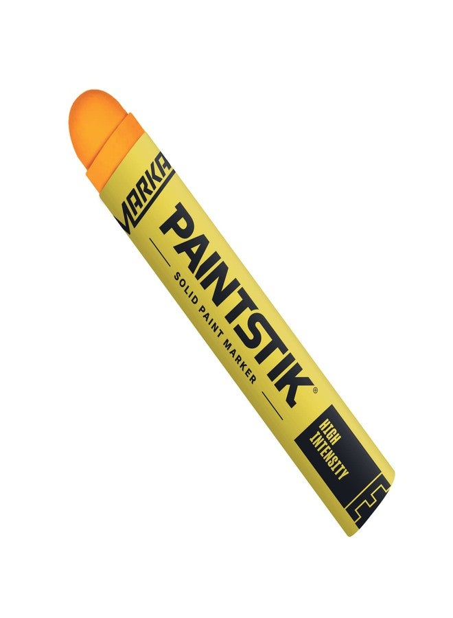Markal 88624- Painstik High-Intensity Solid Paint Marker (Old E Paintstik) for Coding, Identification, Layout and Assembly Work, Fast Drying, for Dimly Lit Areas, Orange (12 Pk) Made in USA - Image 1