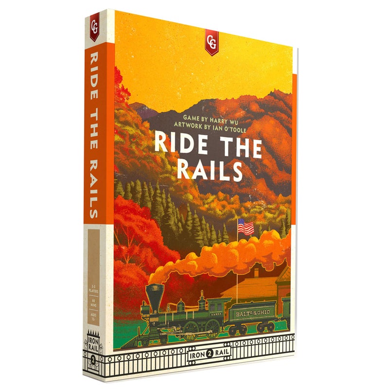 Capstone Games Ride The Rails Strategy Board Game for 3 to 5 Players Competitive Railroad Investment with Network Expansion and Shared Routes Modern Euro Tabletop Game Ages 14 4560 Min - Image 2