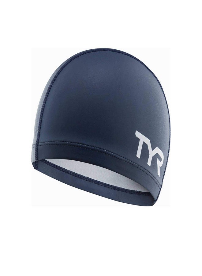 TYRBlendSiliconeComfortSwimCap,All(Navy) - Image 1