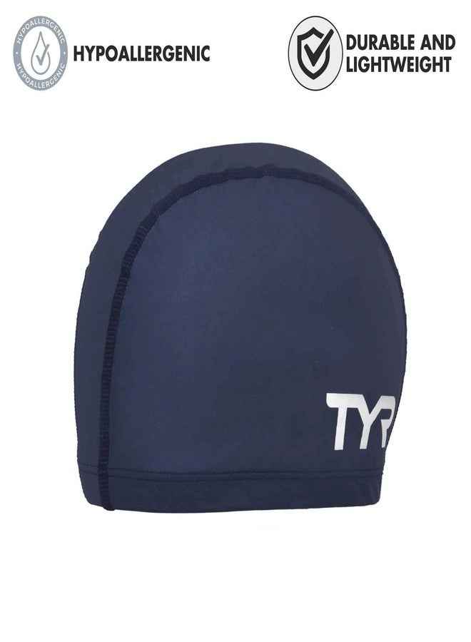 TYRBlendSiliconeComfortSwimCap,All(Navy) - Image 3