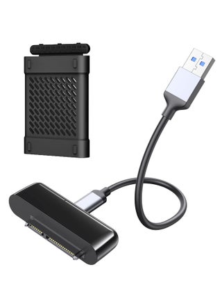 SATA USB Cable, 1.6 FT External USB 3.0 to SATA Hard Drive Adapter Converter, with Portable Silicone Case, Super Speed with UASP Accelerated, for 2.5 inch HDD/SSD Data Transfer (Support UASP), Black - pzsku/Z12DCDFC38D4A501D181FZ/45/_/1695731821/8cb9054b-f50a-49e3-ac8e-db50b0bbacb8