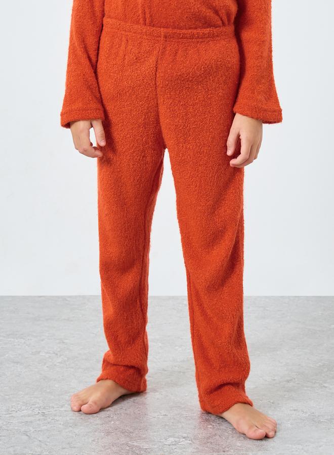 Styli Boys Dinosaur Applique Fleece Top and Pyjama Set - Image 5