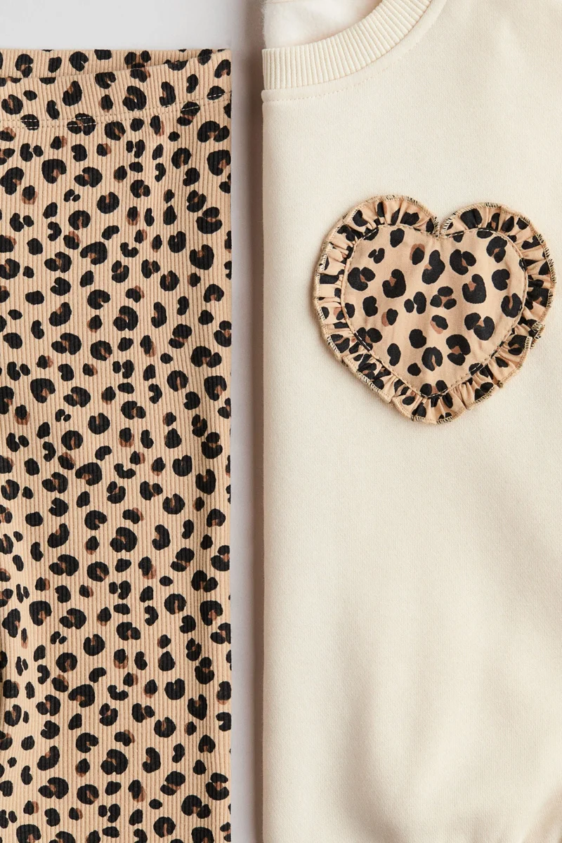 اتش اند ام طقم مكون من سويت شيرت ولغينغز - عبوة من قطعتين