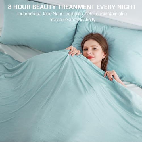 Elegear Revolutionary Cooling Blanket Throw Absorbs Heat to Keep Body Cool for Night Sweats, Arc-Chill 3.0 Cool Fiber Q-Max>0.5 for Hot Sleepers, Lightweight Summer Cold Blankets for Sleeping, Green - Image 5