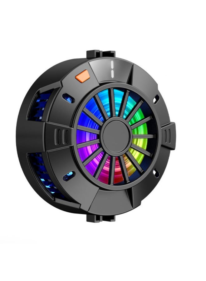 Magnetic Suction Mobile Phone Air Conditioner Heat Dissipation Back Clip Dazzle Color Electric Competition Chase Drama Live Strong Cold Ice Can't Drop Frame Radiator-Color:Semiconductor Cooling Model  - Image 5