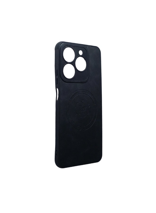 Phone Back Cover leather for Realme C63 black - Image 2