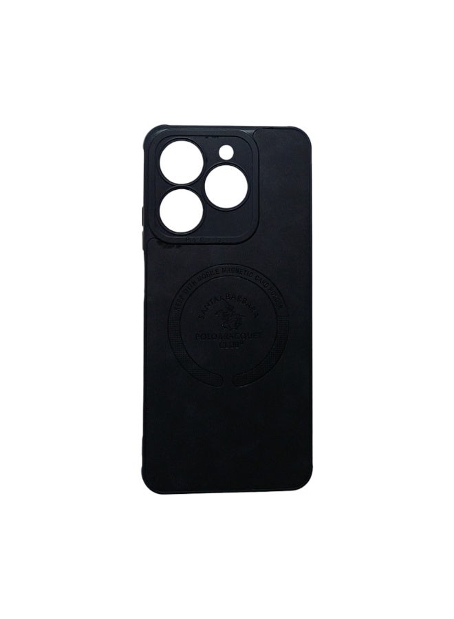 Phone Back Cover leather for Realme C63 black - Image 1